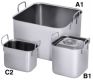 Contacto Bain Marie-Einsätze Serie A / Edelstahl 18/10, 9 l